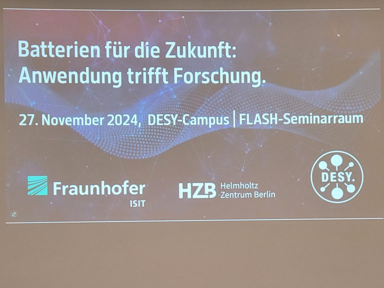 Prof. Ivo Nischang took part in the workshop “Batterien für die Zukunft: Anwendung trifft Forschung“