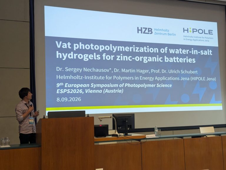 Photopolymerization-Based 3D Printing for Organic Batteries – ESPS 2026